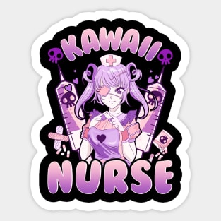 Anime Girl Nurse Design Gift Sticker